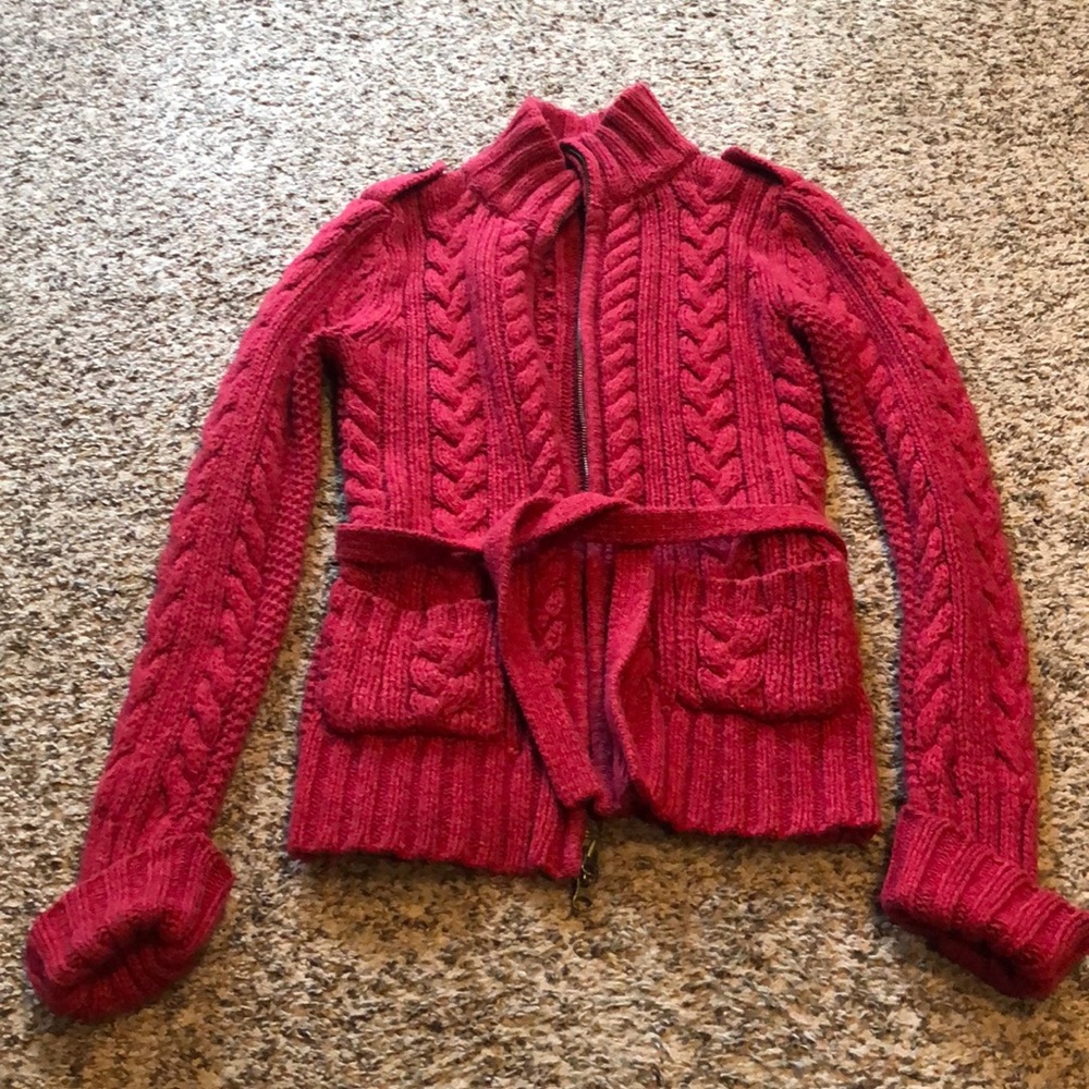 Cable knit sweater
